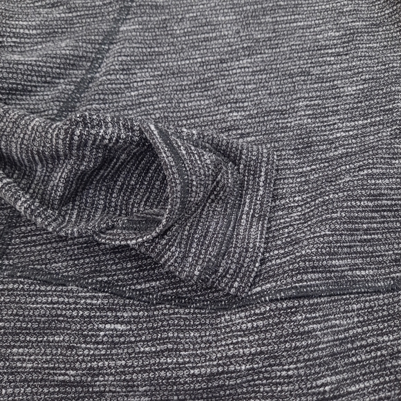 Lululemon Think Fast Women’s Pullover Heathered Black White Coco Pique - Size 10 - Picture 10 of 16